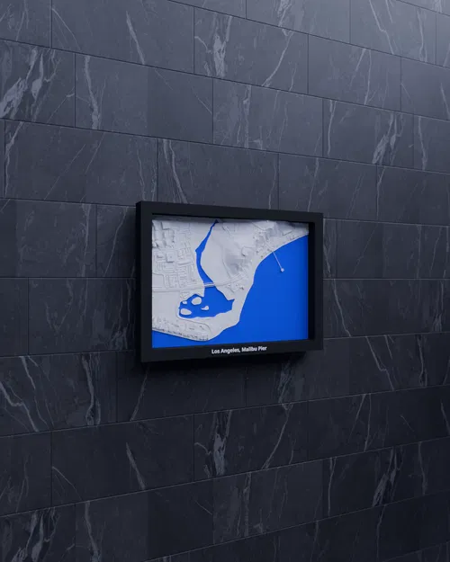 Los Angeles, Malibu Pier, Hoa Kỳ - Mô hình 3D Miniature - Image 1