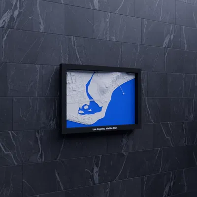 Los Angeles, Malibu Pier, Hoa Kỳ - Mô hình 3D Miniature