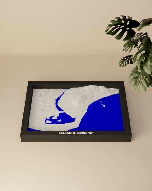 Los Angeles, Malibu Pier, Hoa Kỳ - Mô hình 3D Miniature - Image 4