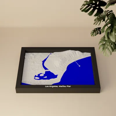 Los Angeles, Malibu Pier, Hoa Kỳ - Mô hình 3D Miniature