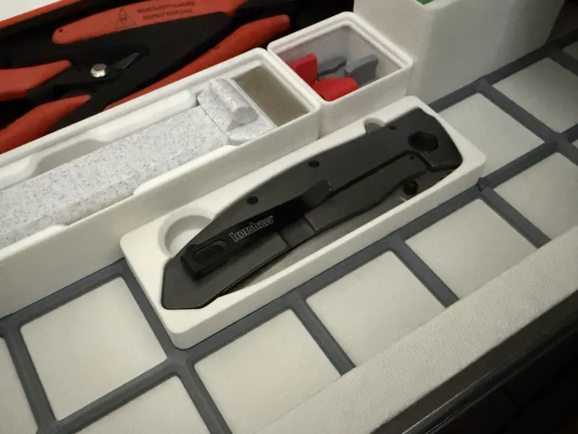 Gridfinity Kershaw Grid – Khay Gridfinity 3x1 cho dao gấp - Image 3