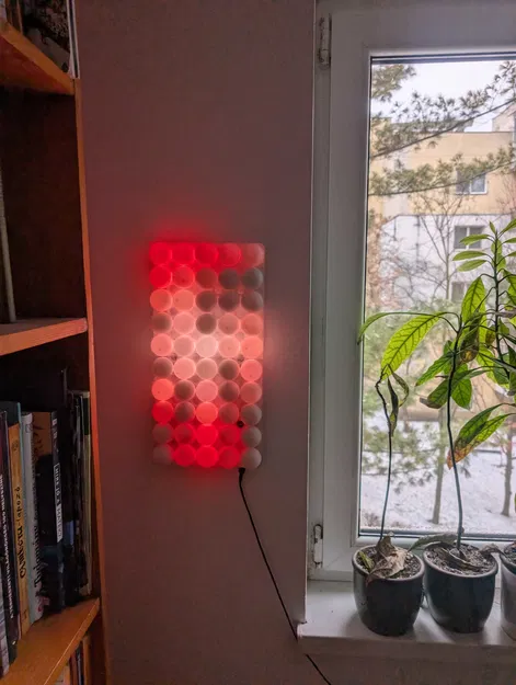 Bảng LED treo tường bóng Ping Pong (Ping Pong Ball LED Wall Panel) - Image 1