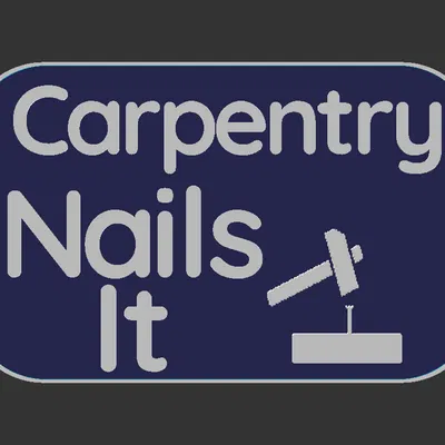 Biển hiệu “Carpentry Nails It”