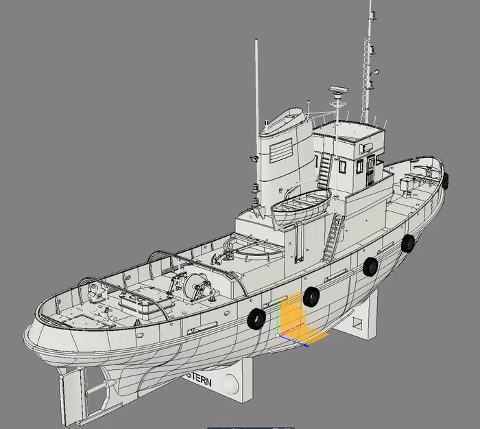 Tàu kéo Tug boat Kirchwerder 19 / Bugsier 19 - Image 3