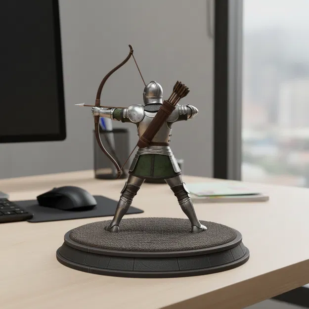 Cung thủ thời Trung Cổ (Figure / Statue) - Image 2