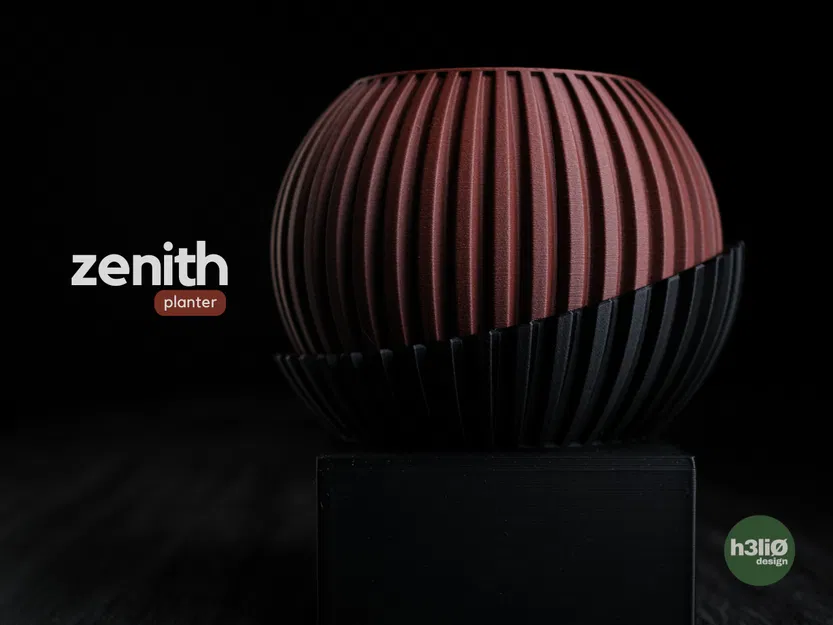 zenith • planter – Chậu cây tối giản hiện đại kèm khay bao quanh - Image 1