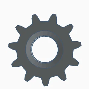 Bánh răng (gear/cog) in 3D đơn giản - Image 1