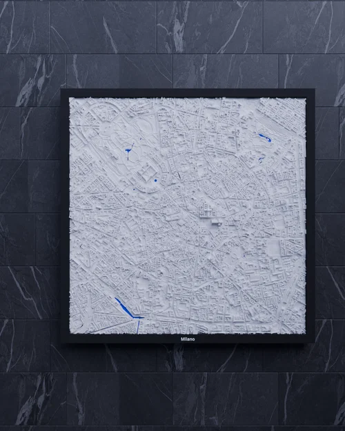 Milano, Italy - 3D Miniature (Bản thu nhỏ địa hình 3D) - Image 3