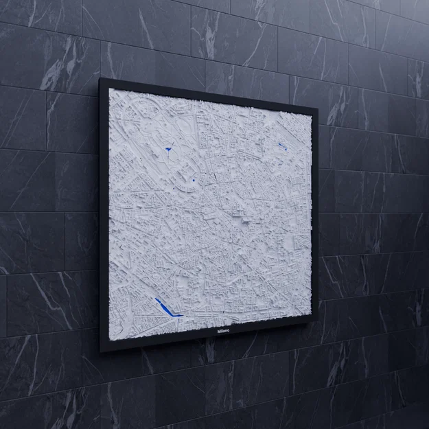 Milano, Italy - 3D Miniature (Bản thu nhỏ địa hình 3D) - Image 4