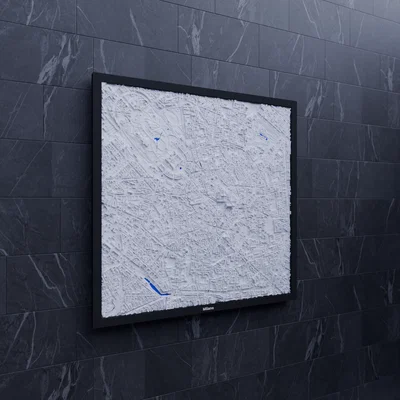 Milano, Italy - 3D Miniature (Bản thu nhỏ địa hình 3D)