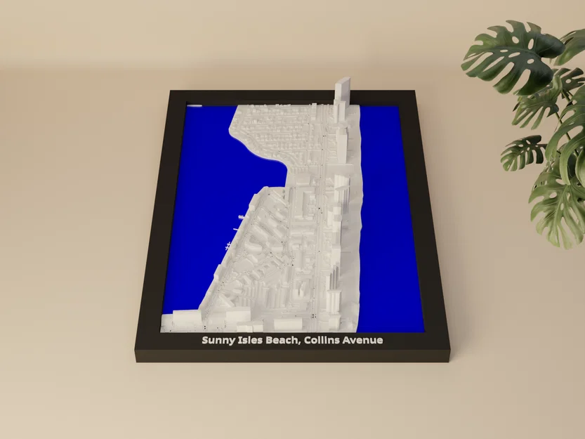Sunny Isles Beach, Collins Avenue, Hoa Kỳ - Mô hình thu nhỏ 3D - Image 1