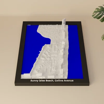 Sunny Isles Beach, Collins Avenue, Hoa Kỳ - Mô hình thu nhỏ 3D