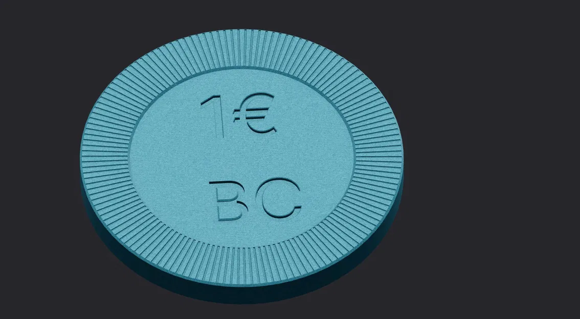 Token xe đẩy mua sắm – Bản sao 1 Euro - Image 1