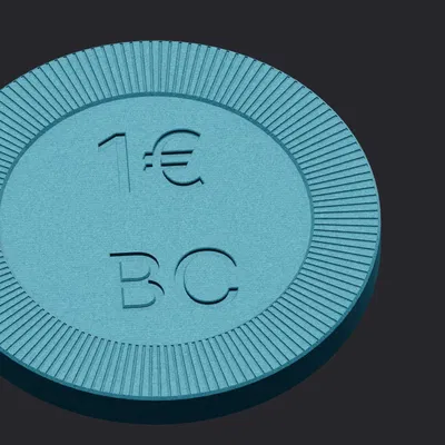 Token xe đẩy mua sắm – Bản sao 1 Euro