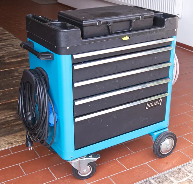 Giá đỡ dây cáp & ống khí nén cho xe đẩy dụng cụ Hazet - Image 4