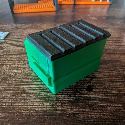 Thùng rác công nghiệp (Dumpster) 4 Yard tỉ lệ 1:32