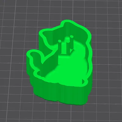 Khuôn cắt bánh quy hình mèo (cat cookie cutter)