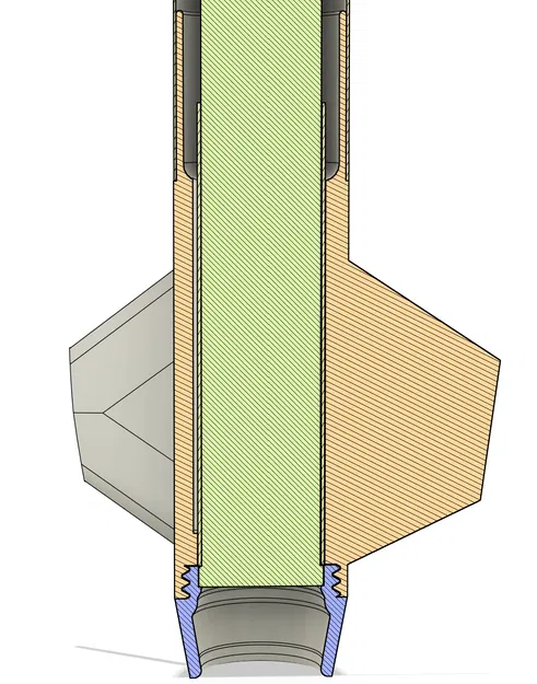 Bride of Bar Fly High Power Model Rocket – Bộ kit rocket 3-inch in 3D - Image 5