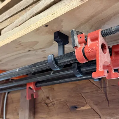 Móc treo kẹp ống 3/4" với mount dovetail giấu vít