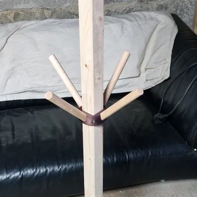 Móc Treo Áo DIY Đơn Giản & Hiện Đại (Gỗ 44mm + 3D Print)