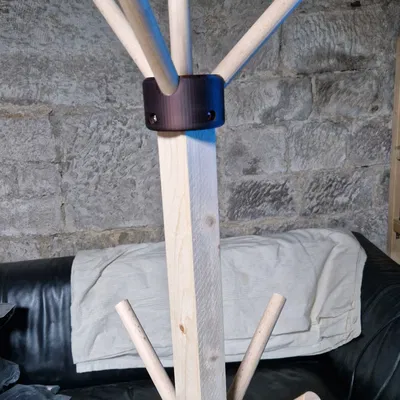 Móc Treo Áo DIY Đơn Giản & Hiện Đại (Gỗ 44mm + 3D Print)