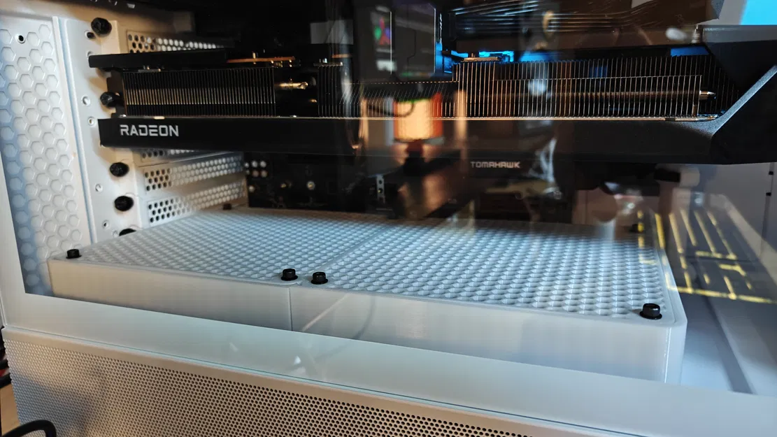 Khung che quạt (fan cover frame) 280×140 cho 2 quạt 140 mm - Image 1