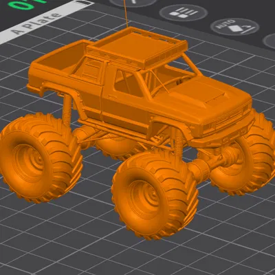 Mẫu 3D Monster Truck