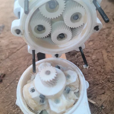 Bộ Planetary Gear 1:4 xếp tầng, lực mạnh cho motor NEMA 23