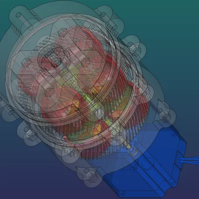 Bộ Planetary Gear 1:4 xếp tầng, lực mạnh cho motor NEMA 23