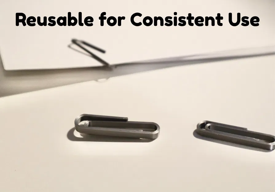 Kẹp Giấy Print-in-Place (Tested in PLA – Nhiều Kích Thước Có Sẵn!) - Image 5