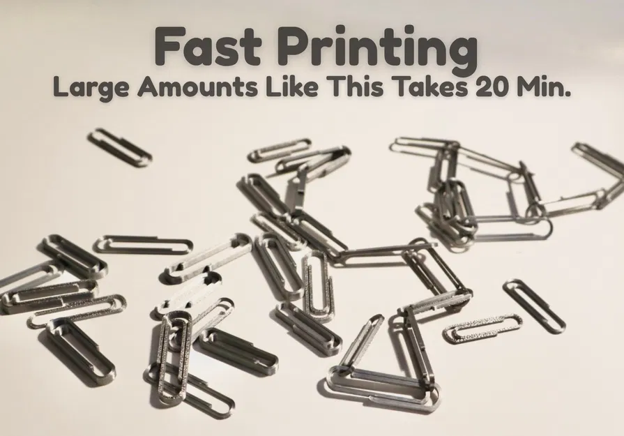 Kẹp Giấy Print-in-Place (Tested in PLA – Nhiều Kích Thước Có Sẵn!) - Image 6