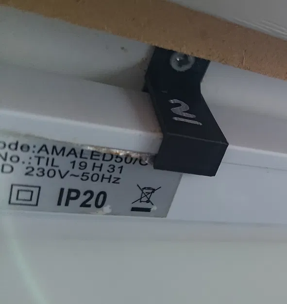 Kẹp đèn gầm tủ (Undercounter Light Clip) in 3D - Image 4