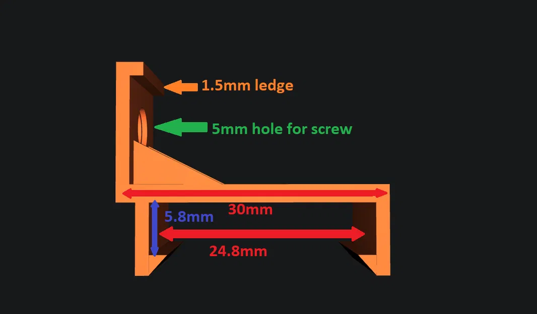 Kẹp đèn gầm tủ (Undercounter Light Clip) in 3D - Image 5