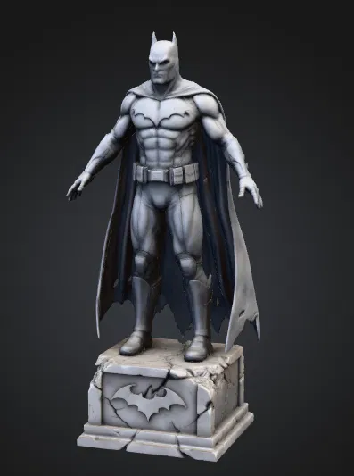 Tượng Siêu Anh Hùng Cảm Hứng Dark Knight – Bust Trưng Bày Stylized (Fan Art) - Image 1