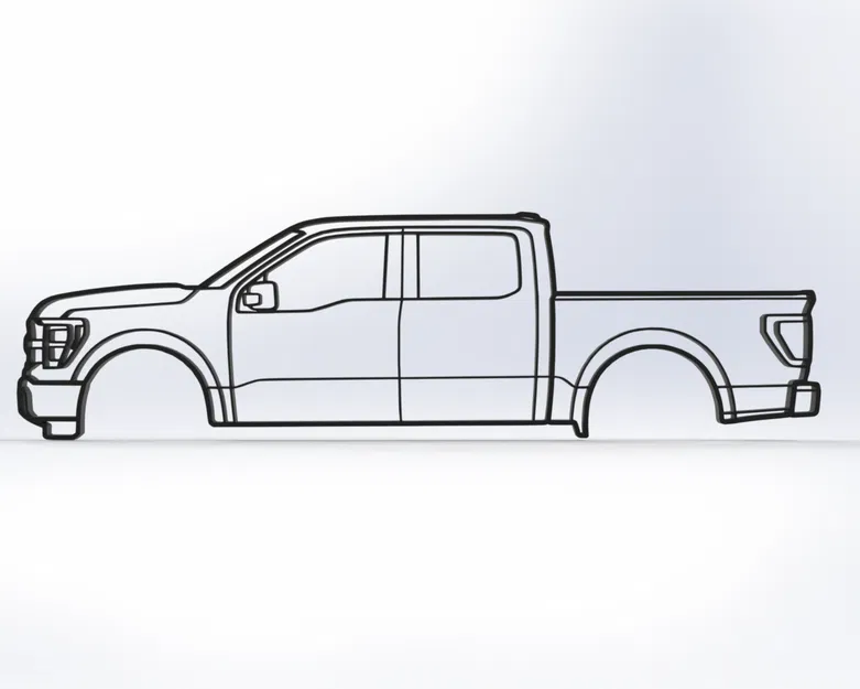 Tranh treo tường 2D Ford F-150 (Thế hệ 14) - Image 1