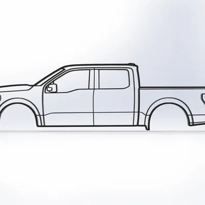 Tranh treo tường 2D Ford F-150 (Thế hệ 14)