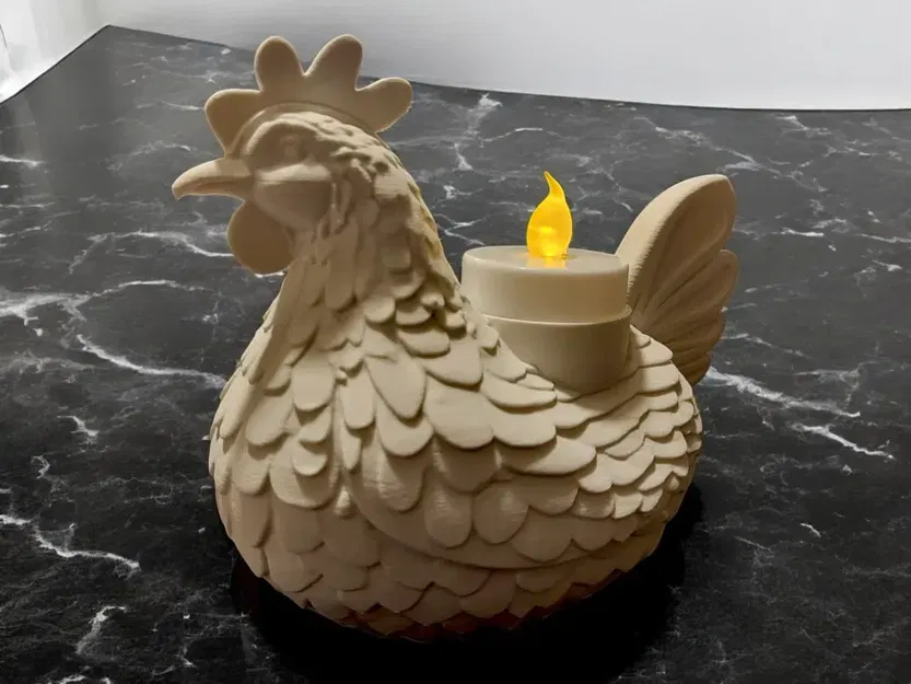 Giá đỡ nến hình gà (Chicken candle holder) - Image 1