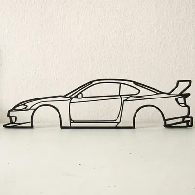 LB-Super Silhouette S15 SILVIA 2D Wall Art Nissan
