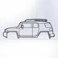 Toyota FJ Cruiser 2D Wall Art – Tranh Treo Tường Dạng Outline - Thumbnail 1