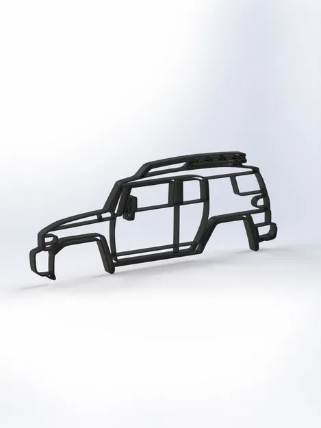 Toyota FJ Cruiser 2D Wall Art – Tranh Treo Tường Dạng Outline - Image 2
