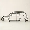 Toyota FJ Cruiser 2D Wall Art – Tranh Treo Tường Dạng Outline - Thumbnail 3