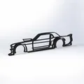 Hoonicorn V1 Outline Wall Art Ford Mustang – Tranh treo tường đường viền - Thumbnail 2