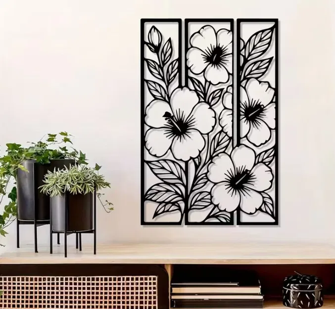 Tranh treo tường Floral Panel (Floral Panel wall art) - Image 1