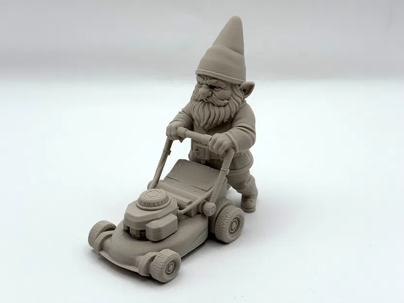Gnome Làm Vườn Cắt Cỏ (Lawn Mower Garden Gnome) - Image 2