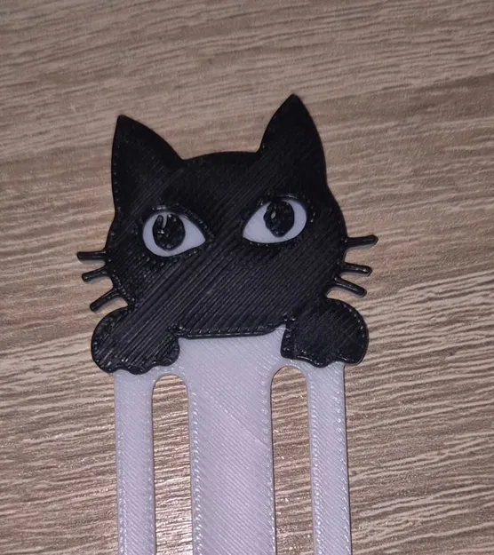 Kẹp Đánh Dấu Sách Mèo – Kẹp Đánh Dấu Sách 3D Dễ Thương & Tiện Dụng (In Nhanh!) - Image 1