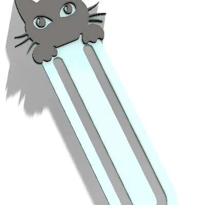 Kẹp Đánh Dấu Sách Mèo – Kẹp Đánh Dấu Sách 3D Dễ Thương & Tiện Dụng (In Nhanh!)