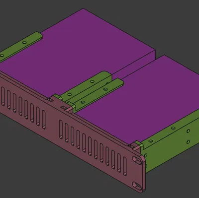 Giá gắn đôi HDD 3.5" cho Minirack 10"