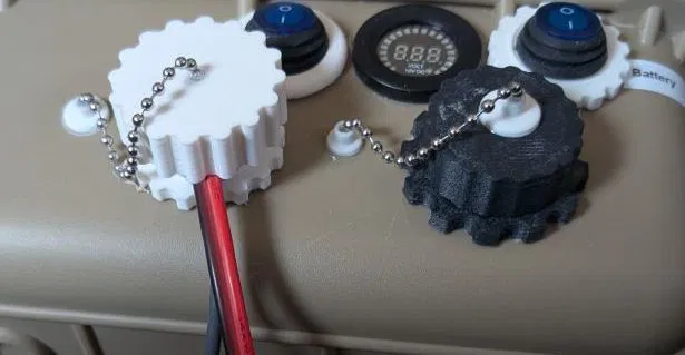 Ngàm neo bead chain anchor dán keo cho bead chain 3.2mm - Image 1