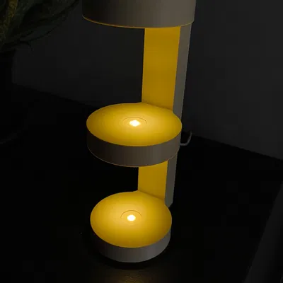 Kệ trưng bày xếp chồng có đèn