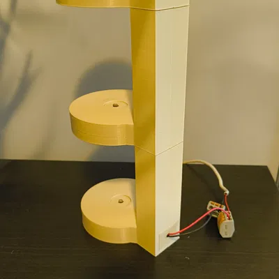 Kệ trưng bày xếp chồng có đèn